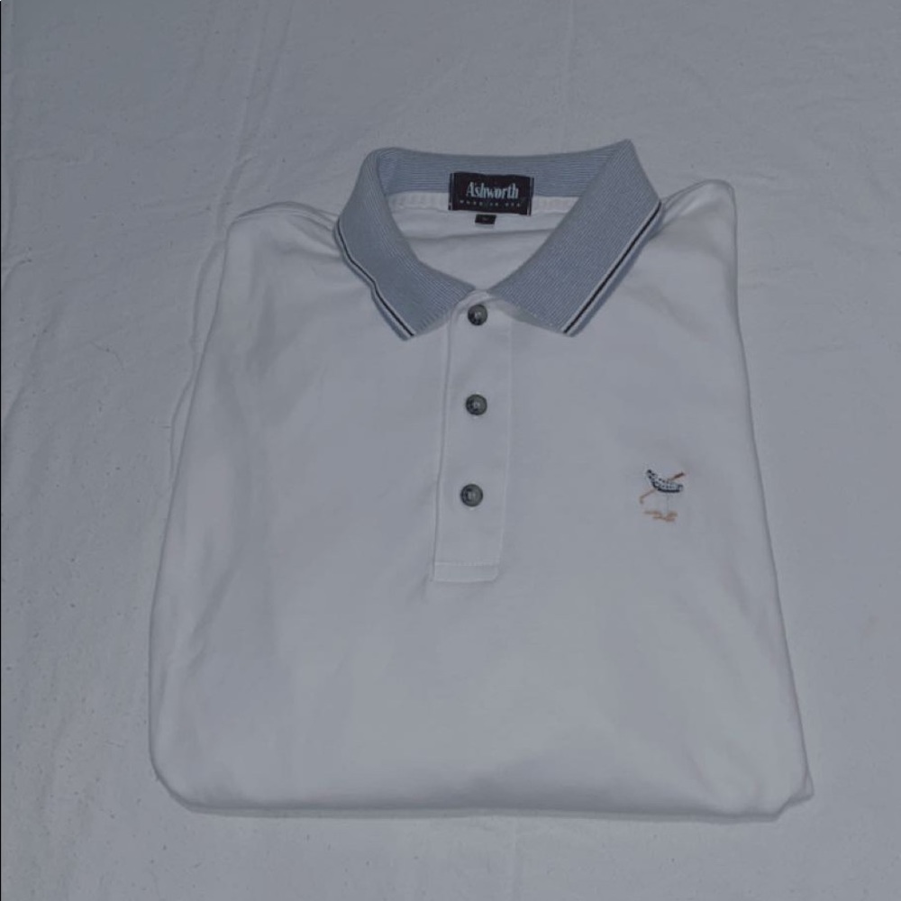 Mens Ashworth Long Sleeve Polo